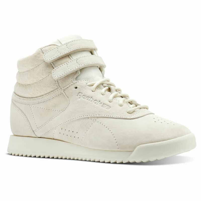 Tenisi Reebok Freestyle Hi Ripple Dama Albi Romania JS7607MV